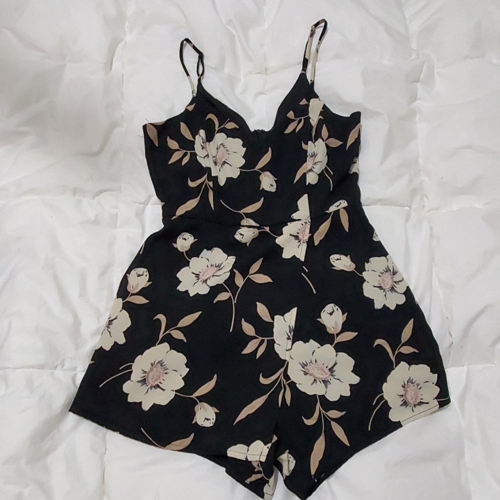 Lulu's Floral Romper